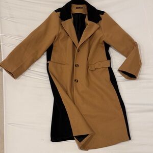 Women's Tan and Black Coat
